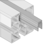 MODULAR SOLUTIONS PVC COVER PROFILE&lt;br&gt;GRAY, 2M